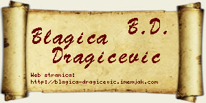 Blagica Dragičević vizit kartica